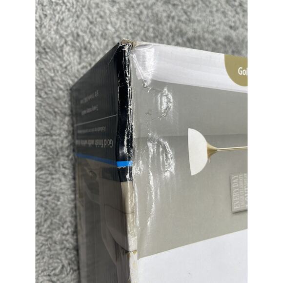 Mainstays Gold Finish Floor Lamp 5' 11" Three Way Rotary Switch Home Decor New - Picture 5 of 9